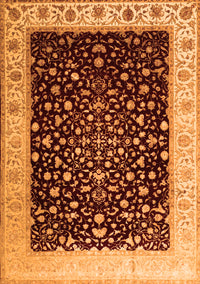 Oriental Orange Traditional Rug, tr2109org