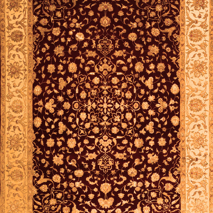 Oriental Orange Traditional Rug, tr2109org