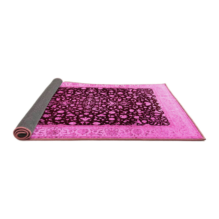 Sideview of Oriental Pink Traditional Rug, tr2109pnk