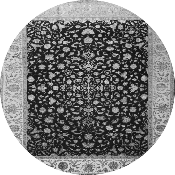 Machine Washable Oriental Gray Traditional Rug, wshtr2109gry