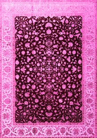 Oriental Pink Traditional Rug, tr2109pnk