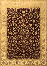 Oriental Brown Traditional Rug, tr2109brn