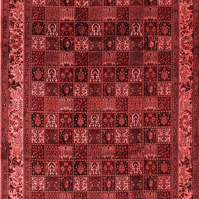 Machine Washable Persian Red Traditional Rug, wshtr210red