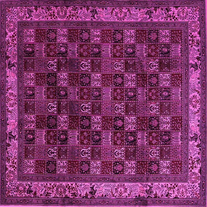 Square Persian Pink Traditional Rug, tr210pnk