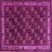 Square Persian Pink Traditional Rug, tr210pnk