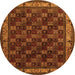 Machine Washable Persian Orange Traditional Area Rugs, wshtr210org