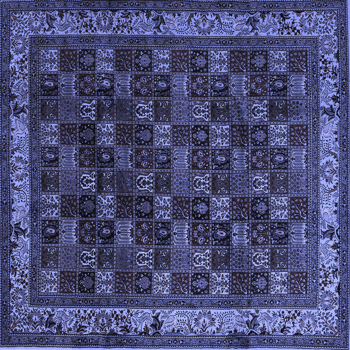 Square Persian Blue Traditional Rug, tr210blu