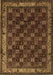 Machine Washable Persian Brown Traditional Rug, wshtr210brn