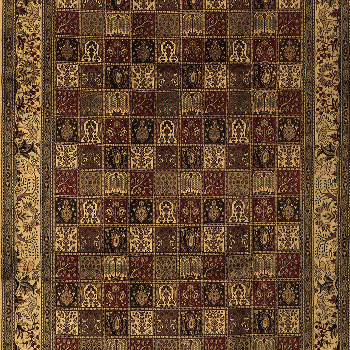 Machine Washable Persian Brown Traditional Rug, wshtr210brn