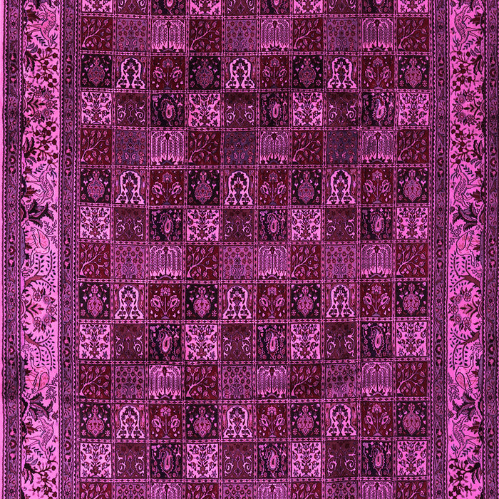 Machine Washable Persian Pink Traditional Rug, wshtr210pnk