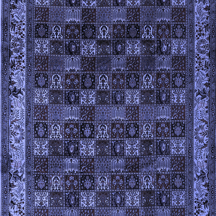 Machine Washable Persian Blue Traditional Rug, wshtr210blu