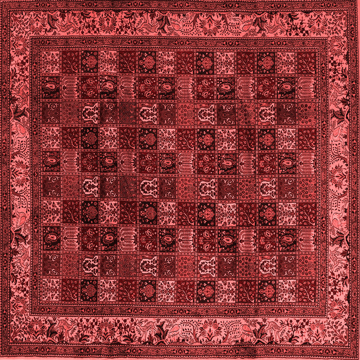 Machine Washable Persian Red Traditional Rug, wshtr210red
