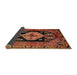 Sideview of Traditional Orange Persian Rug, tr211