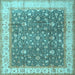 Square Persian Light Blue Traditional Rug, tr2110lblu