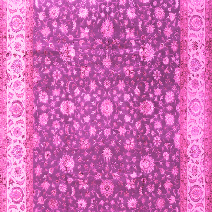 Machine Washable Persian Pink Traditional Rug, wshtr2110pnk