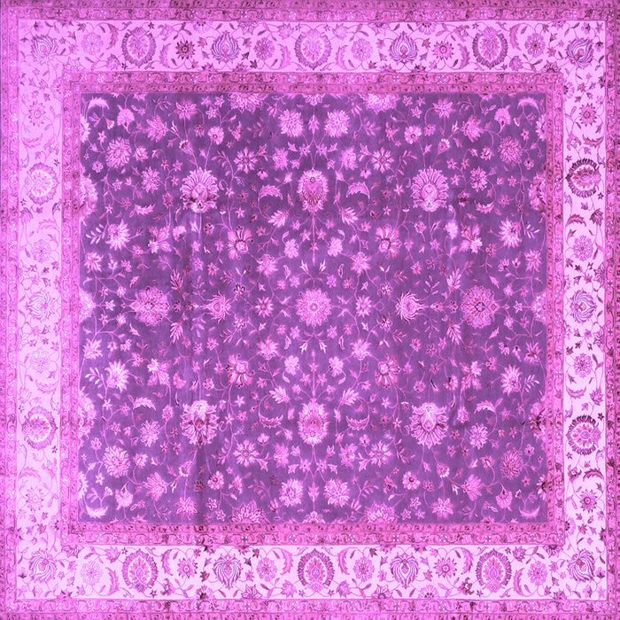 Square Persian Purple Traditional Rug, tr2110pur