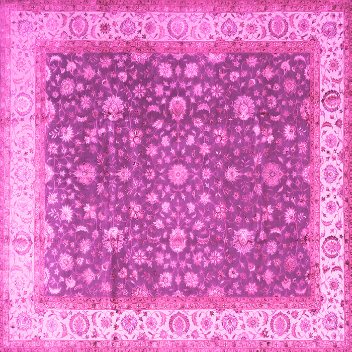Square Persian Pink Traditional Rug, tr2110pnk