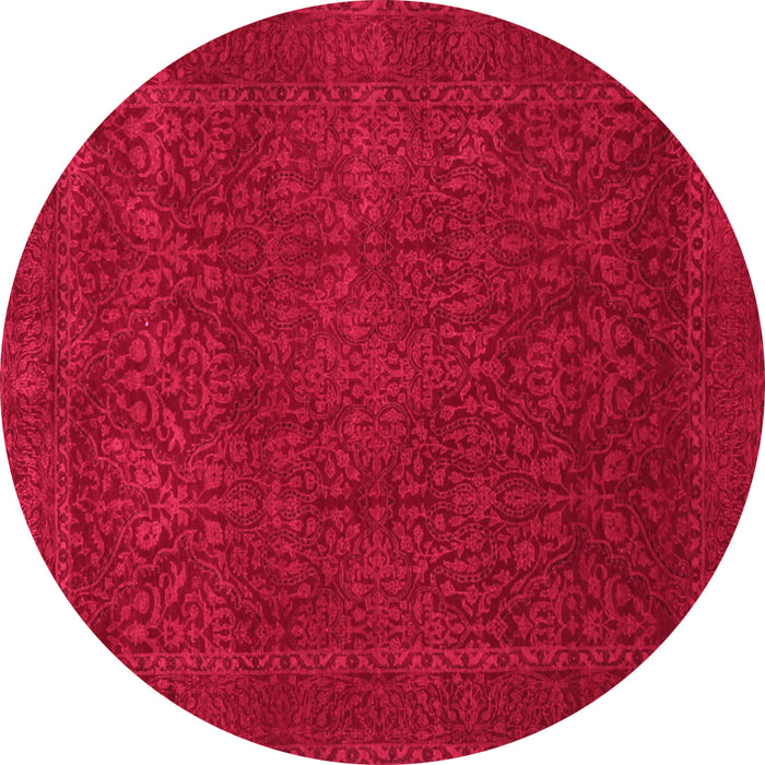 Round Persian Pink Traditional Rug, tr2111pnk