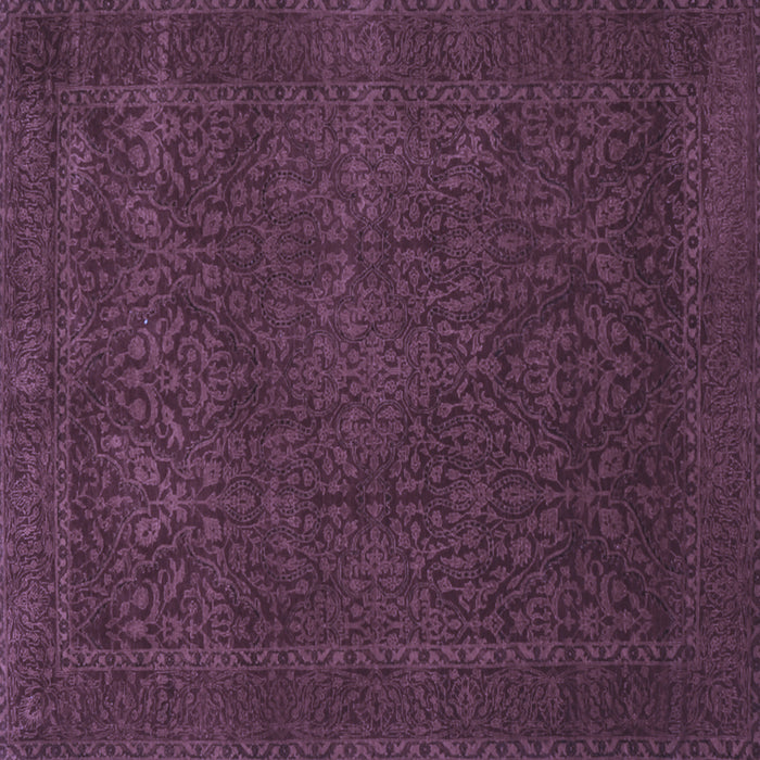 Square Machine Washable Persian Blue Traditional Rug, wshtr2111blu