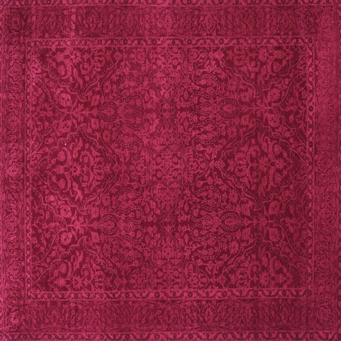 Square Machine Washable Persian Purple Traditional Area Rugs, wshtr2111pur