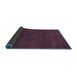 Sideview of Persian Blue Traditional Rug, tr2111blu