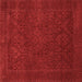 Square Persian Brown Traditional Rug, tr2111brn