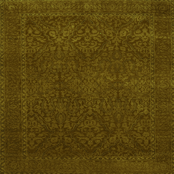 Serging Thickness of Persian Green Traditional Rug, tr2111grn