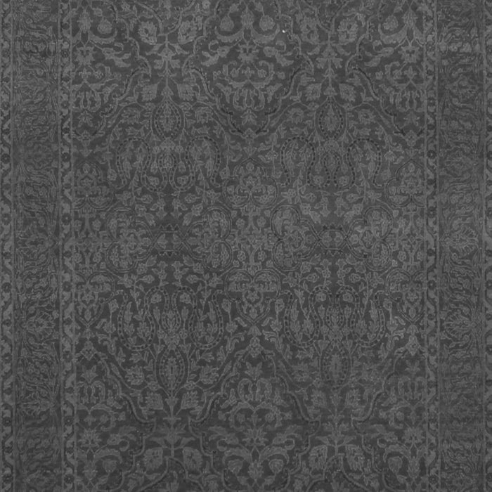 Serging Thickness of Machine Washable Persian Gray Traditional Rug, wshtr2111gry