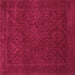 Square Persian Purple Traditional Rug, tr2111pur