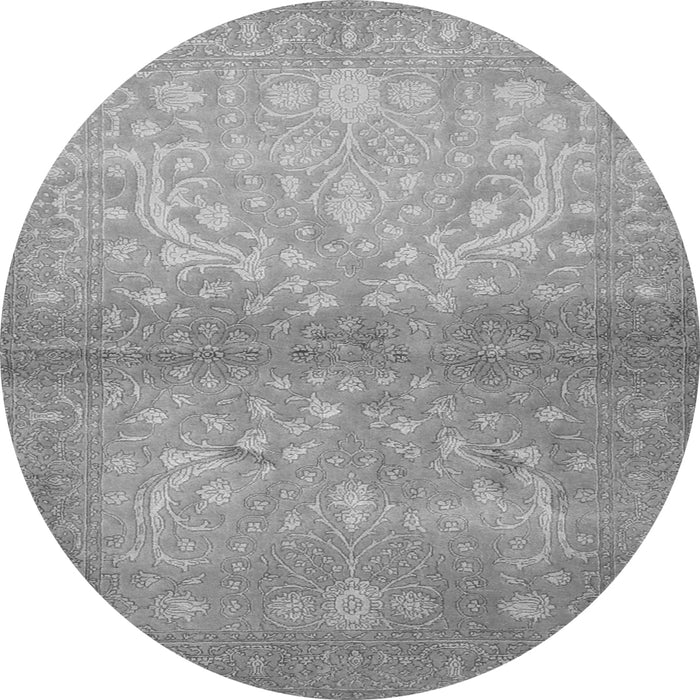 Machine Washable Persian Gray Traditional Rug, wshtr2112gry