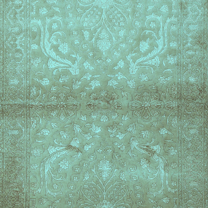 Machine Washable Persian Light Blue Traditional Rug, wshtr2112lblu