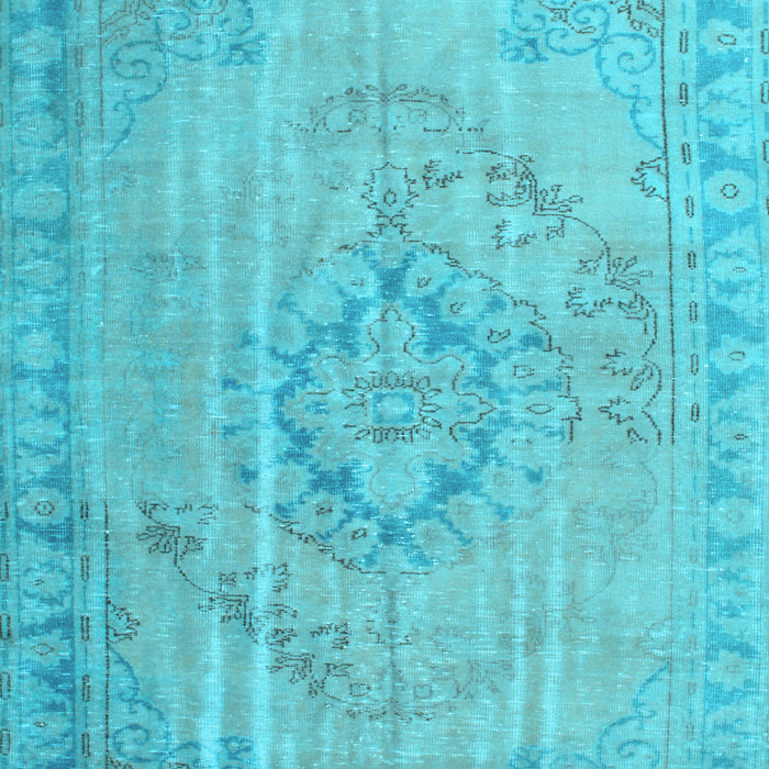 Machine Washable Persian Light Blue Traditional Rug, wshtr2113lblu
