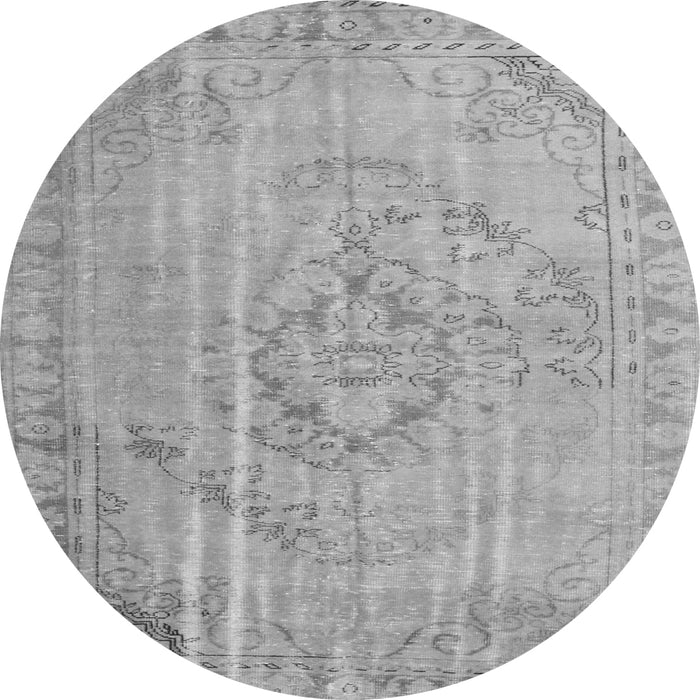 Square Persian Gray Traditional Rug, tr2113gry