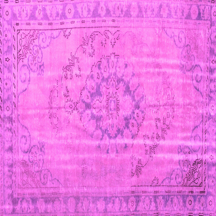 Square Machine Washable Persian Pink Traditional Rug, wshtr2113pnk