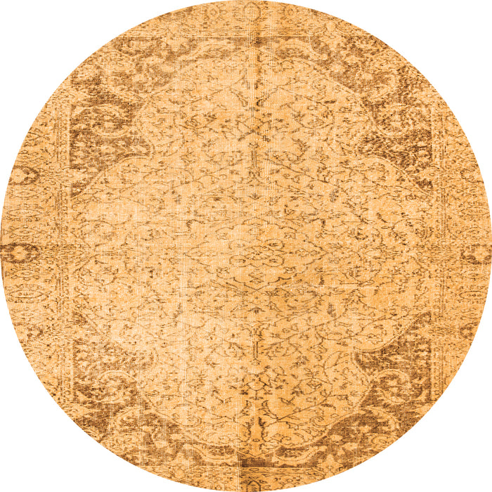 Machine Washable Persian Orange Traditional Area Rugs, wshtr2114org