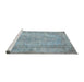 Sideview of Machine Washable Traditional Light Slate Gray Rug, wshtr2115