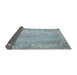 Sideview of Traditional Light Slate Gray Persian Rug, tr2115