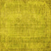 Square Persian Yellow Bohemian Rug, tr2115yw