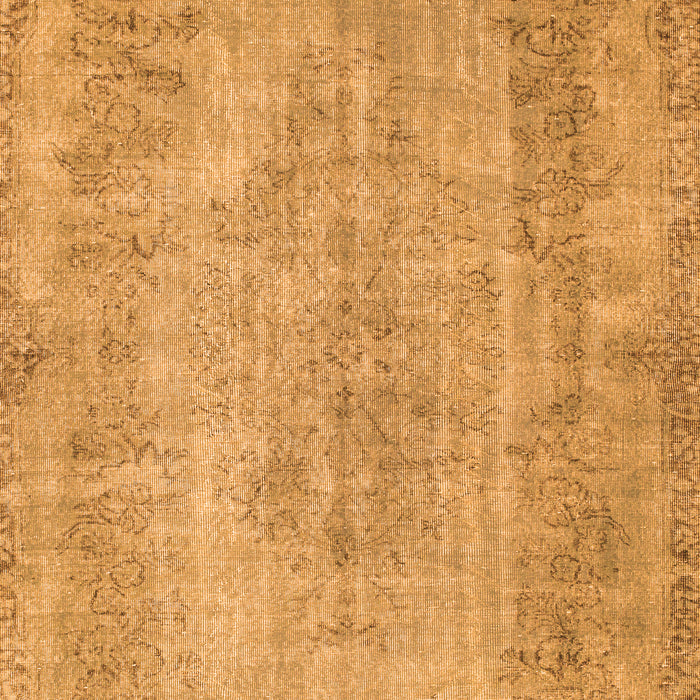 Serging Thickness of Machine Washable Persian Orange Bohemian Area Rugs, wshtr2115org