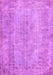 Machine Washable Persian Pink Bohemian Rug, wshtr2115pnk