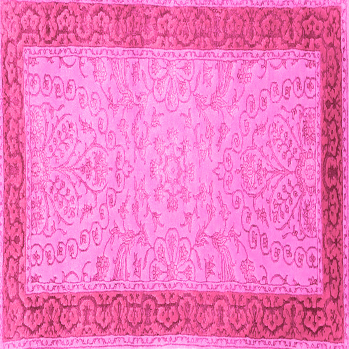 Square Persian Pink Traditional Rug, tr2116pnk
