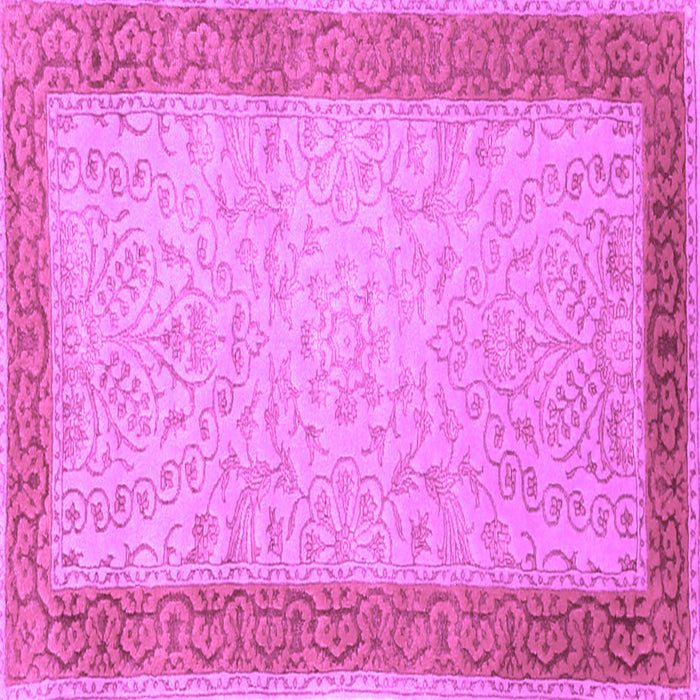 Square Persian Purple Traditional Rug, tr2116pur