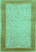 Persian Turquoise Traditional Rug, tr2116turq