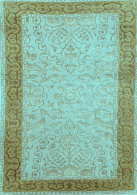 Persian Light Blue Traditional Rug, tr2116lblu