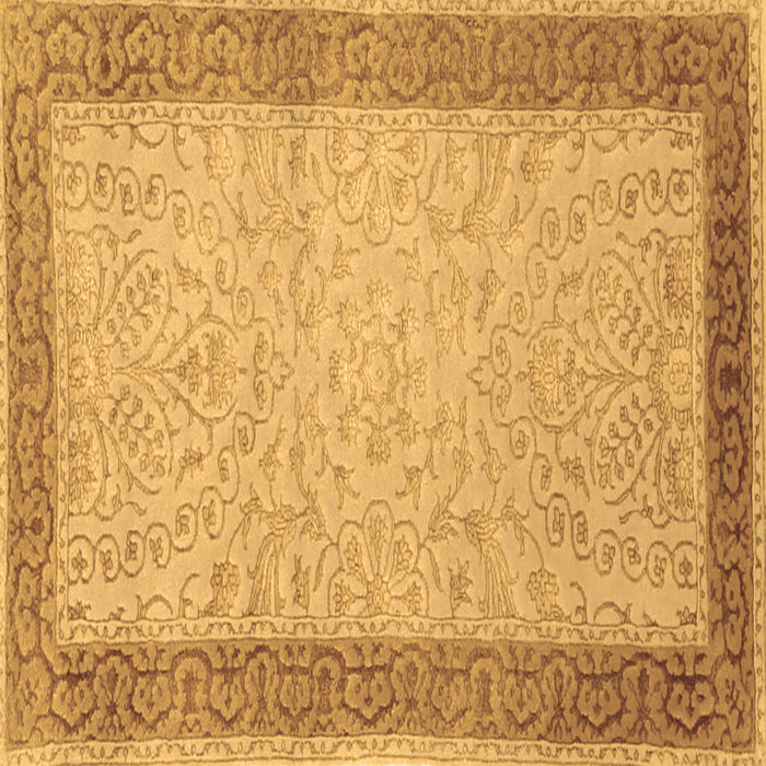 Square Persian Brown Traditional Rug, tr2116brn