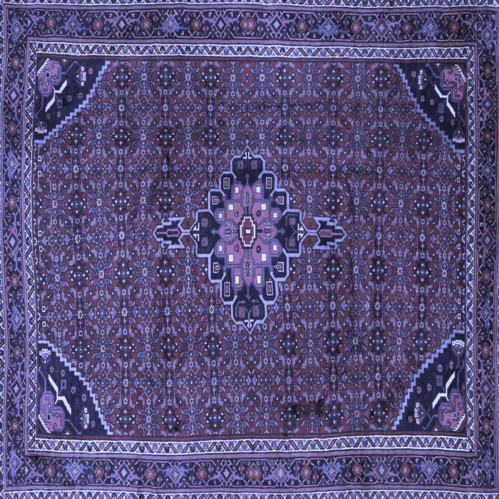 Square Persian Blue Traditional Rug, tr2117blu