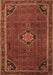 Machine Washable Persian Brown Traditional Rug, wshtr2117brn