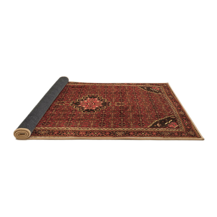 Sideview of Persian Brown Traditional Rug, tr2117brn