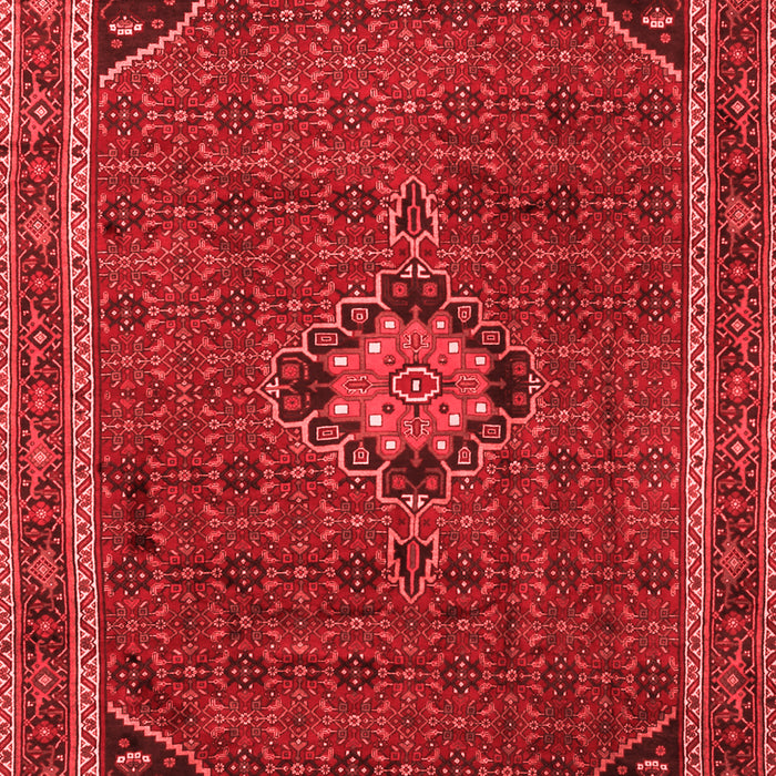 Machine Washable Persian Red Traditional Rug, wshtr2117red