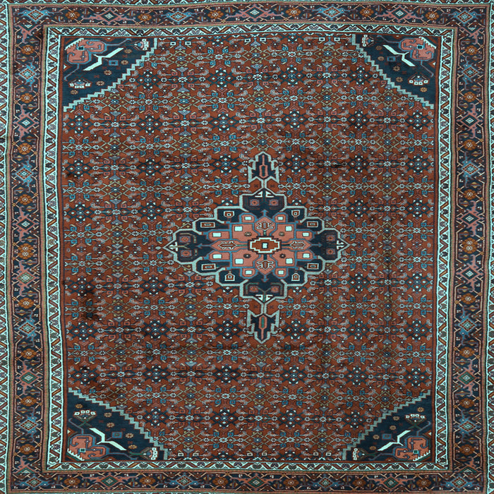 Square Persian Light Blue Traditional Rug, tr2117lblu